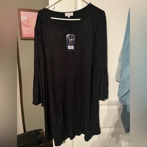 Simply southern black velvet suede dress. Brand new with tags.